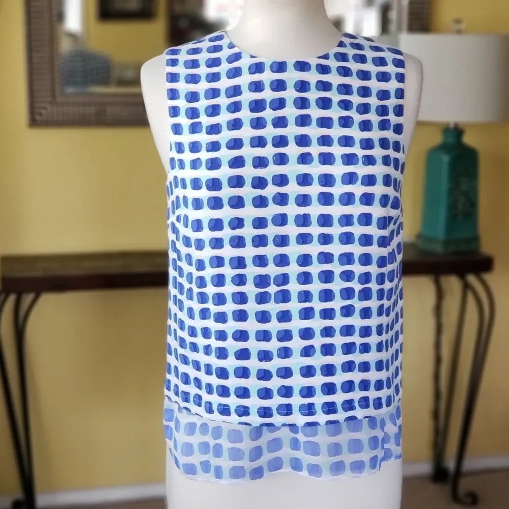 NWT Kate Spade Silk Layered Sleeveless Tank